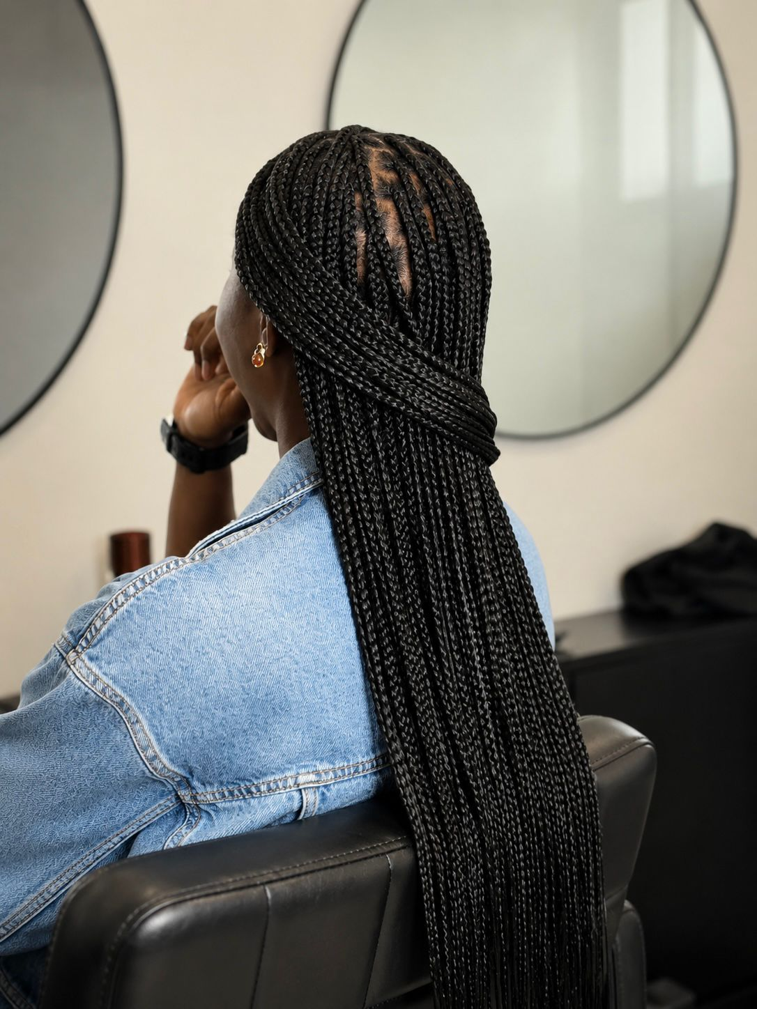 Braids knotless small chez FF Beauty